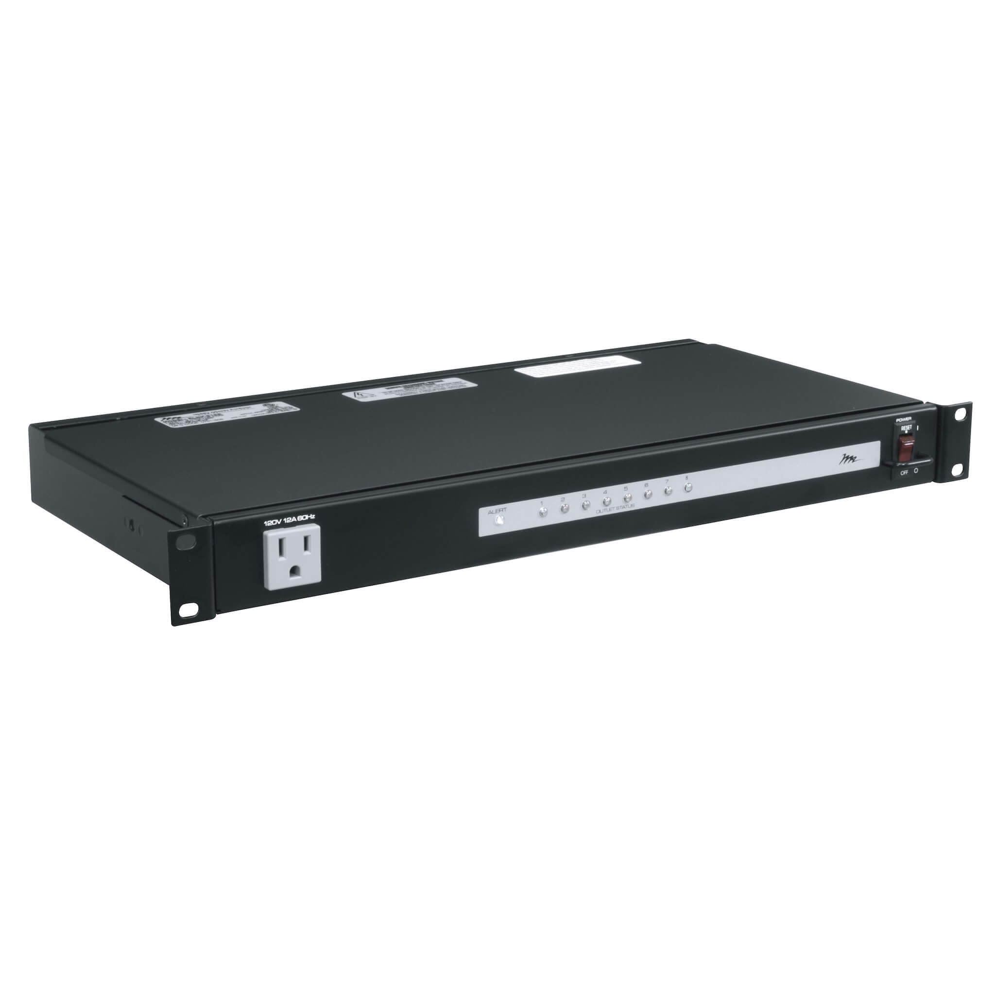 Middle Atlantic RLNK-915R - 15A Select PDU with RackLink, front angle