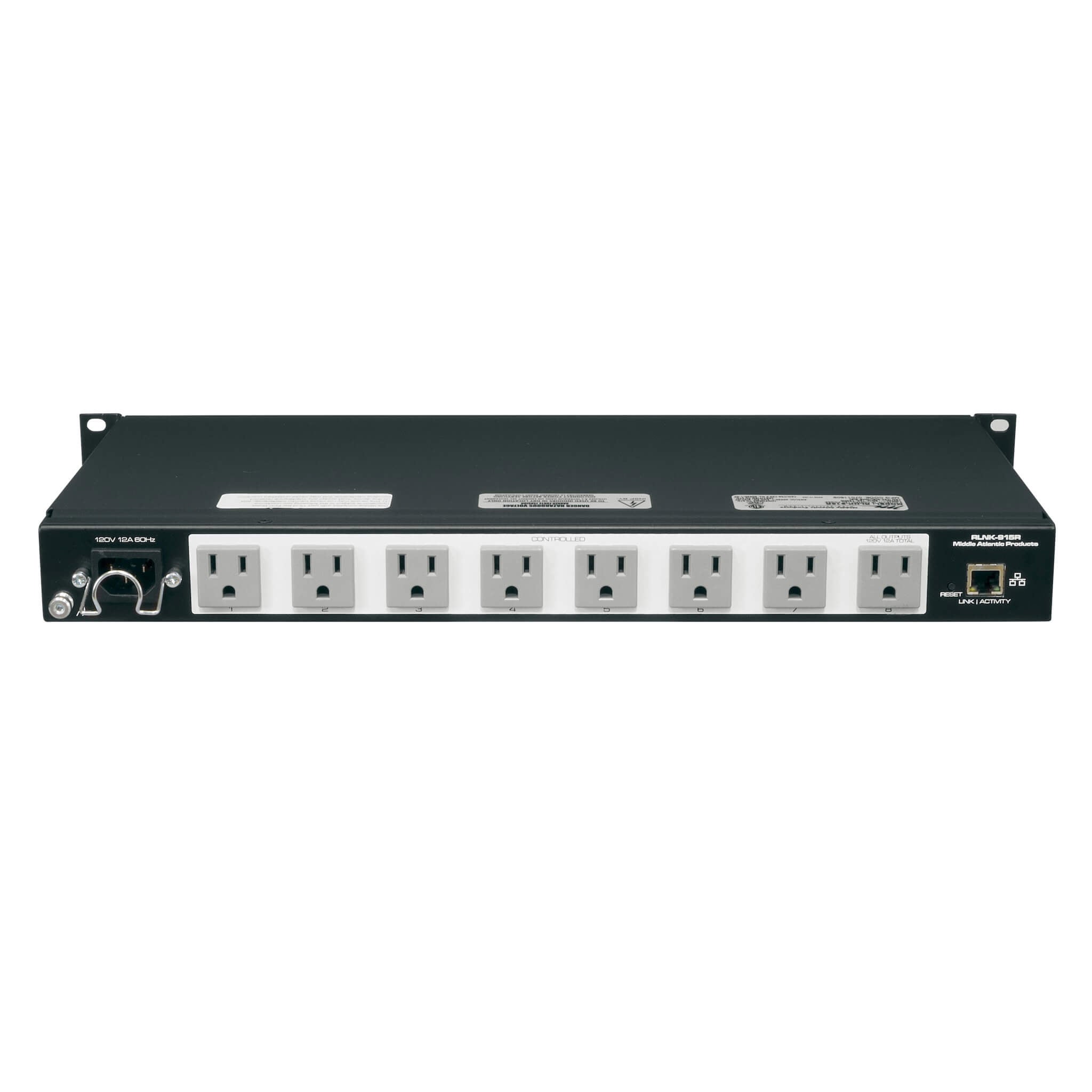 Middle Atlantic RLNK-915R - 15A Select PDU with RackLink, rear up
