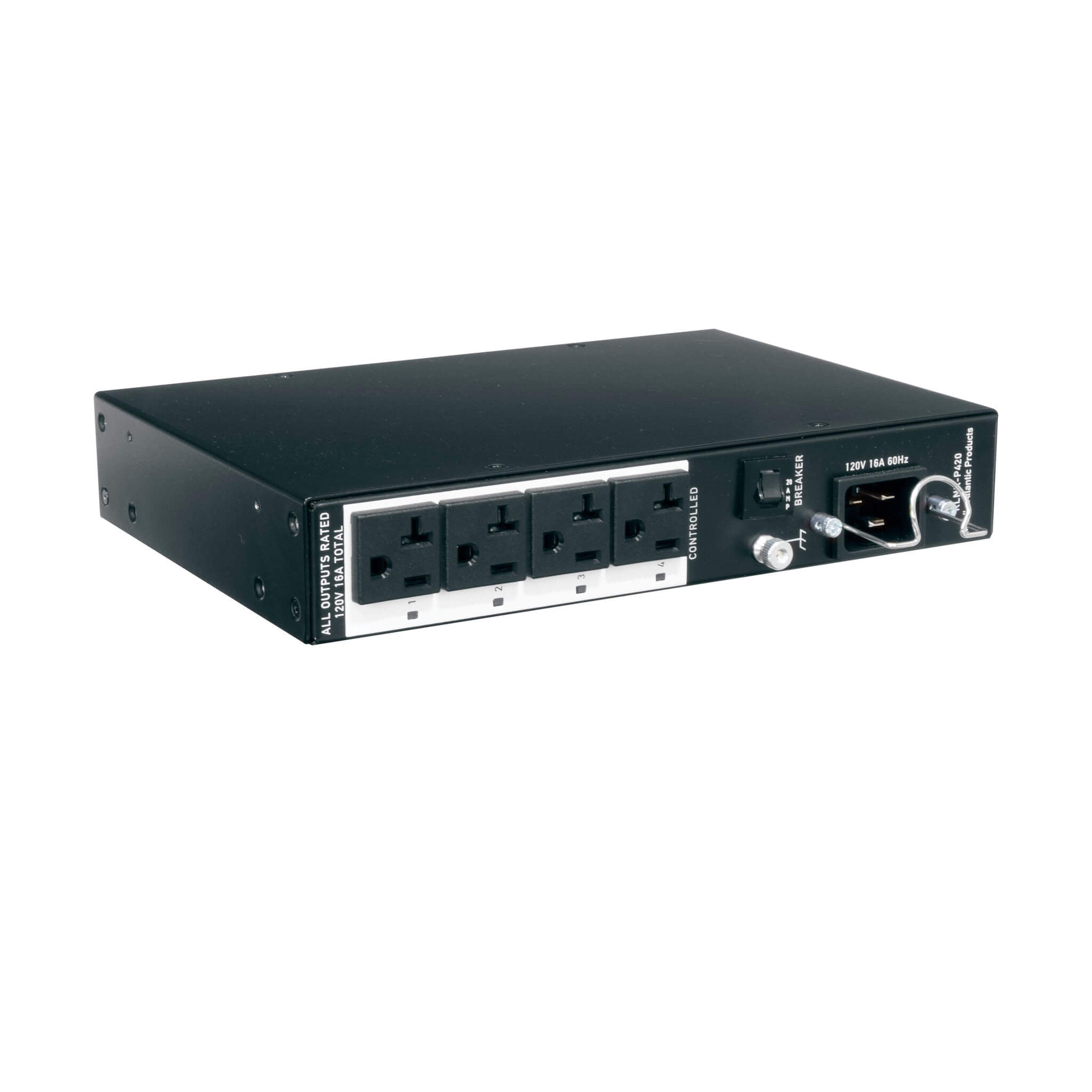 Middle Atlantic RLNK-P420 - 20A Compact Premium+ PDU with RackLink, rear