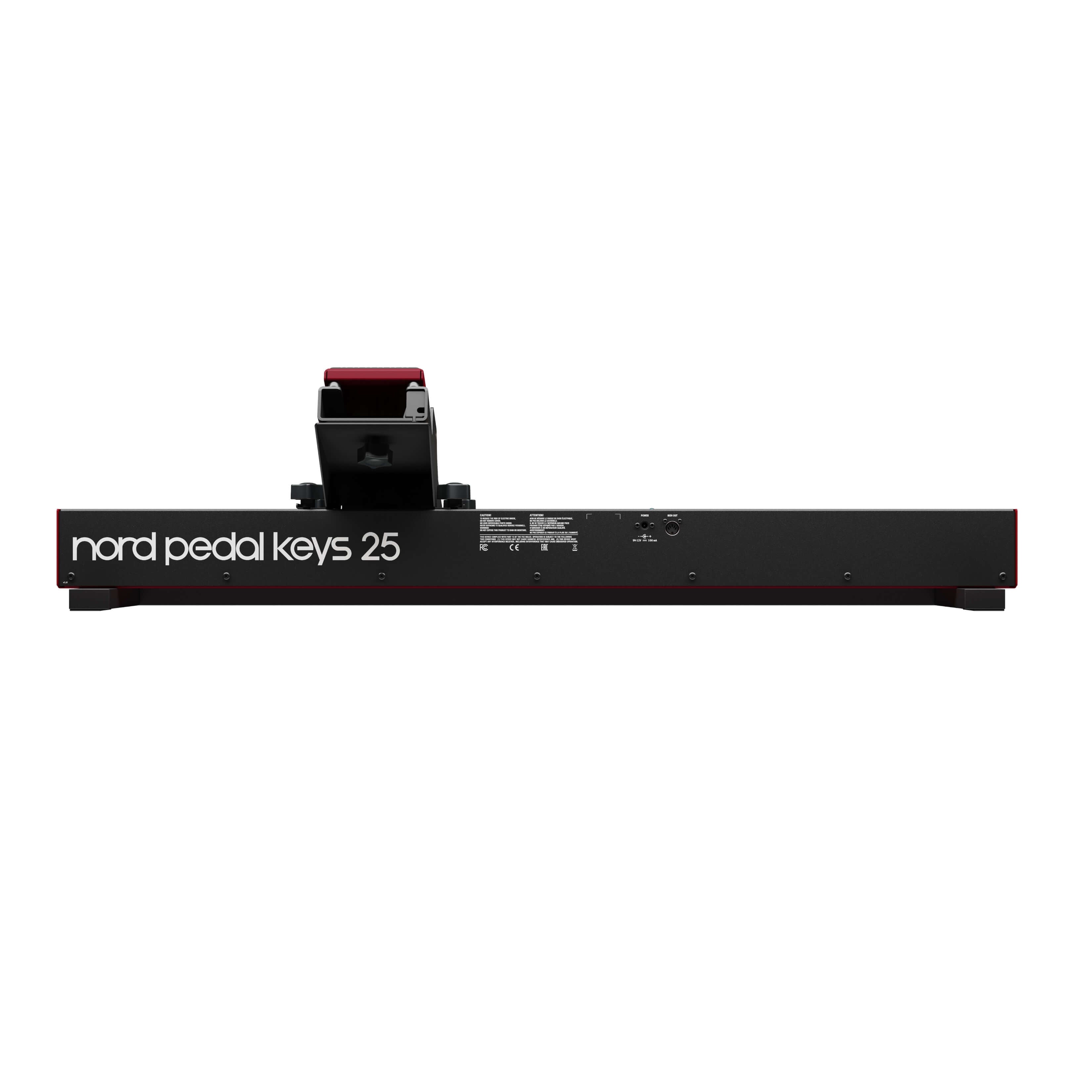 Nord Pedal Keys 25 - MIDI Foot Pedal for Nord Keyboards, rear
