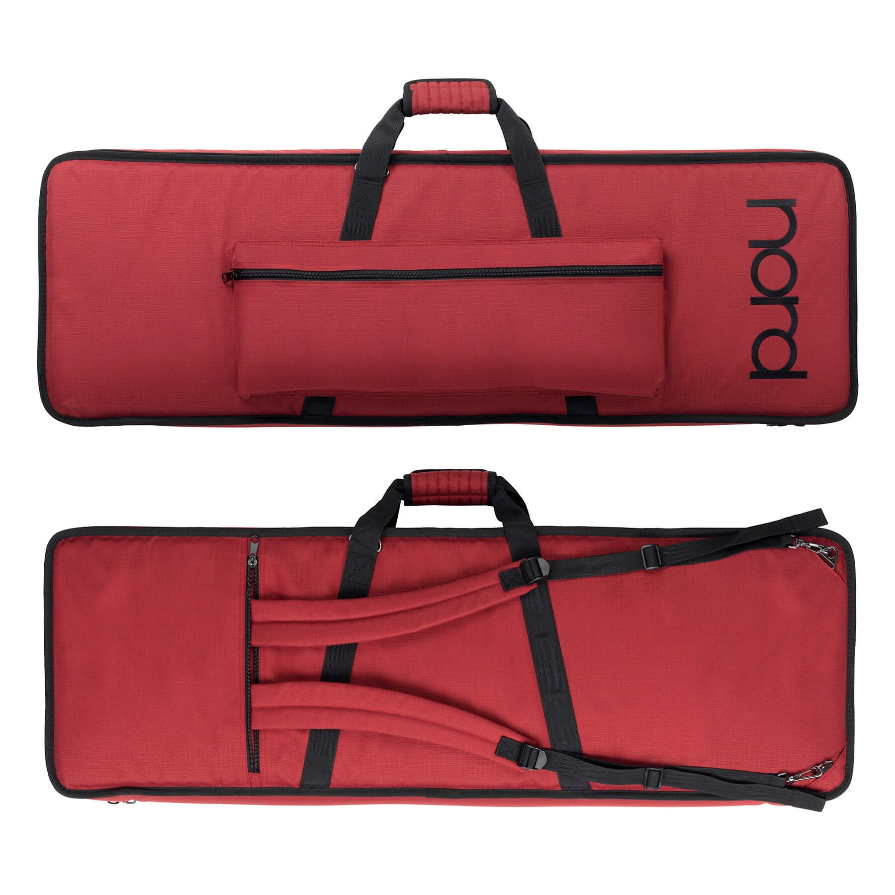 Nord Soft Case - Padded Gig Bag with Mid-Sized Pocket, front and back combined views
