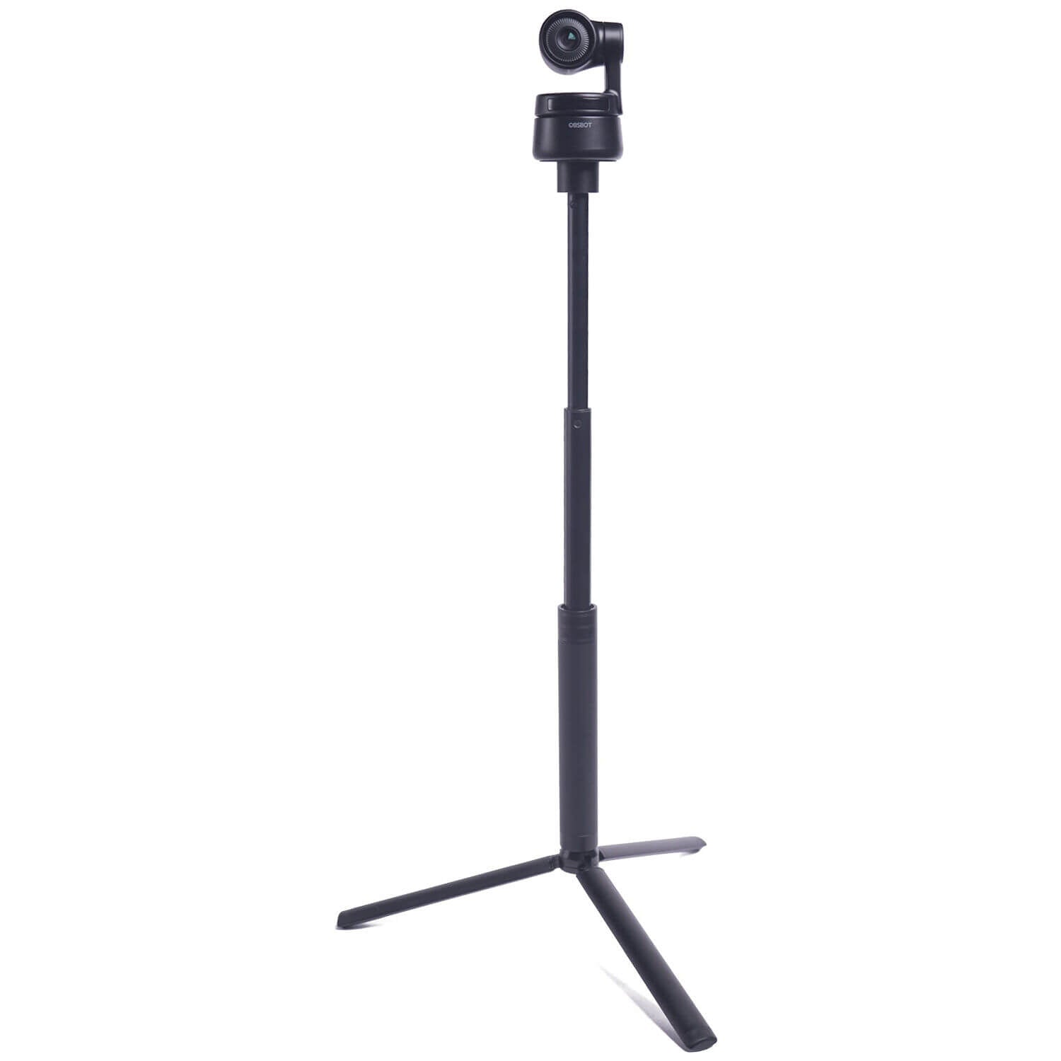 OBSBOT OTB-2110-CE - Extendable Tripod, shown with Tiny Series Webcam