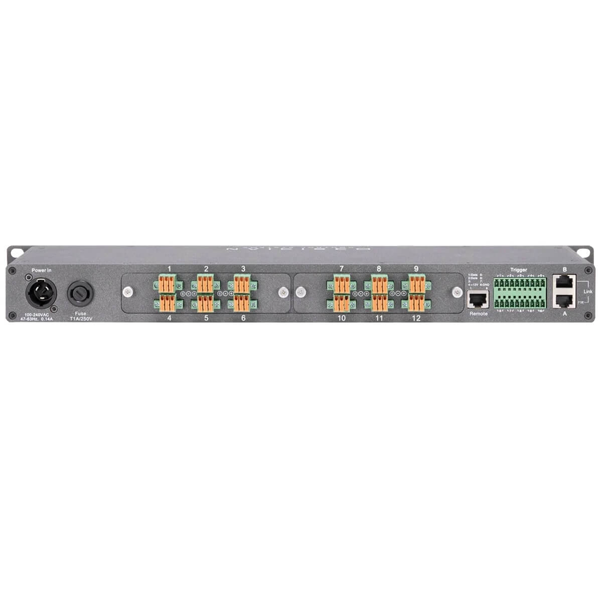 Obsidian Netron EN12i - Art-Net and sACN to DMX Gateway, rear IDC