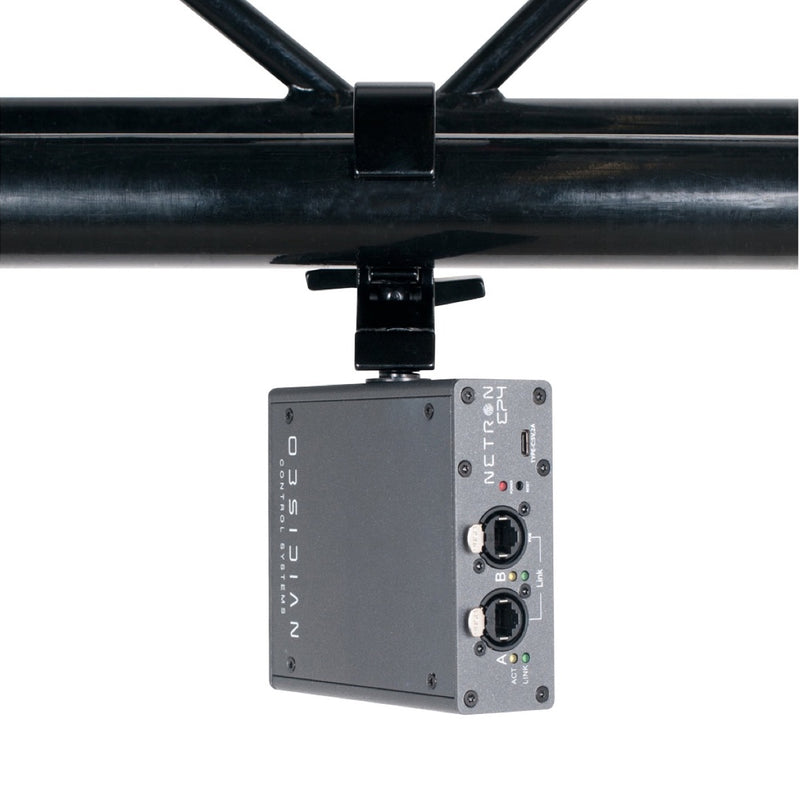 Obsidian Netron EP4 - 4-port 5-pin XLR DMX/RDM to Ethernet Gateway, truss mount