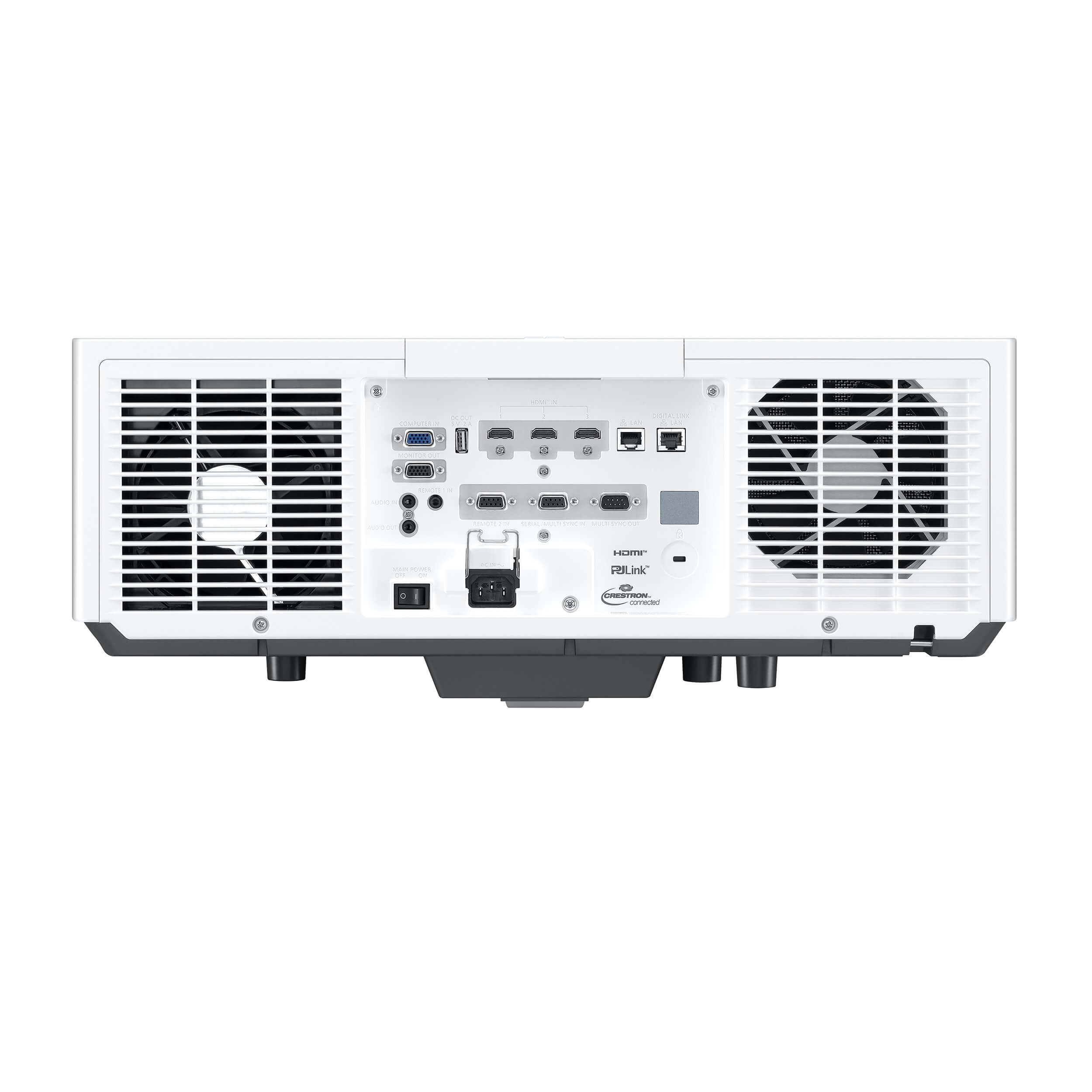 Panasonic PT-MZ882 Series - 3LCD Laser WUXGA Projector, white, rear