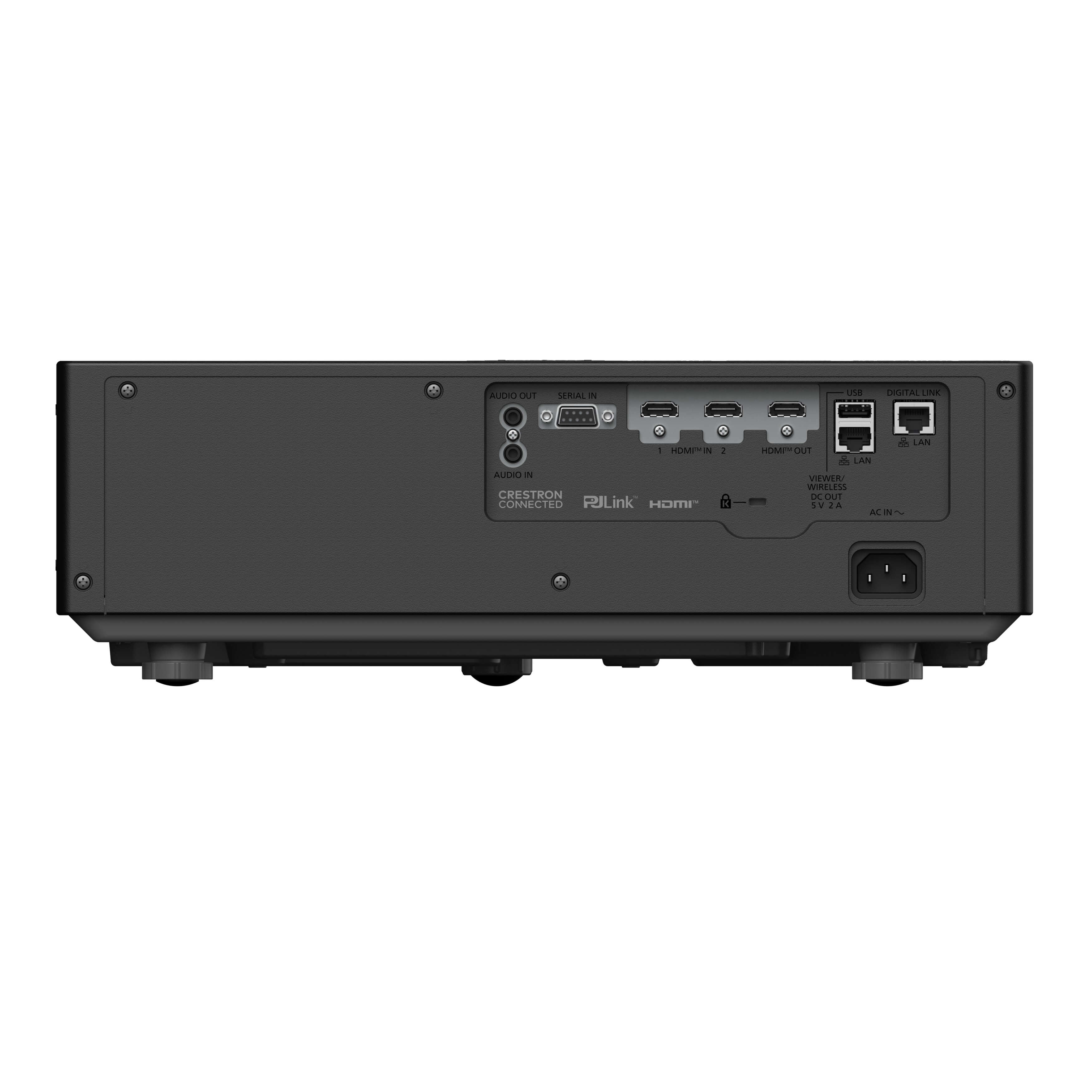 Panasonic PT-VMQ85B Series - 4K 3LCD Portable Laser Projector, rear