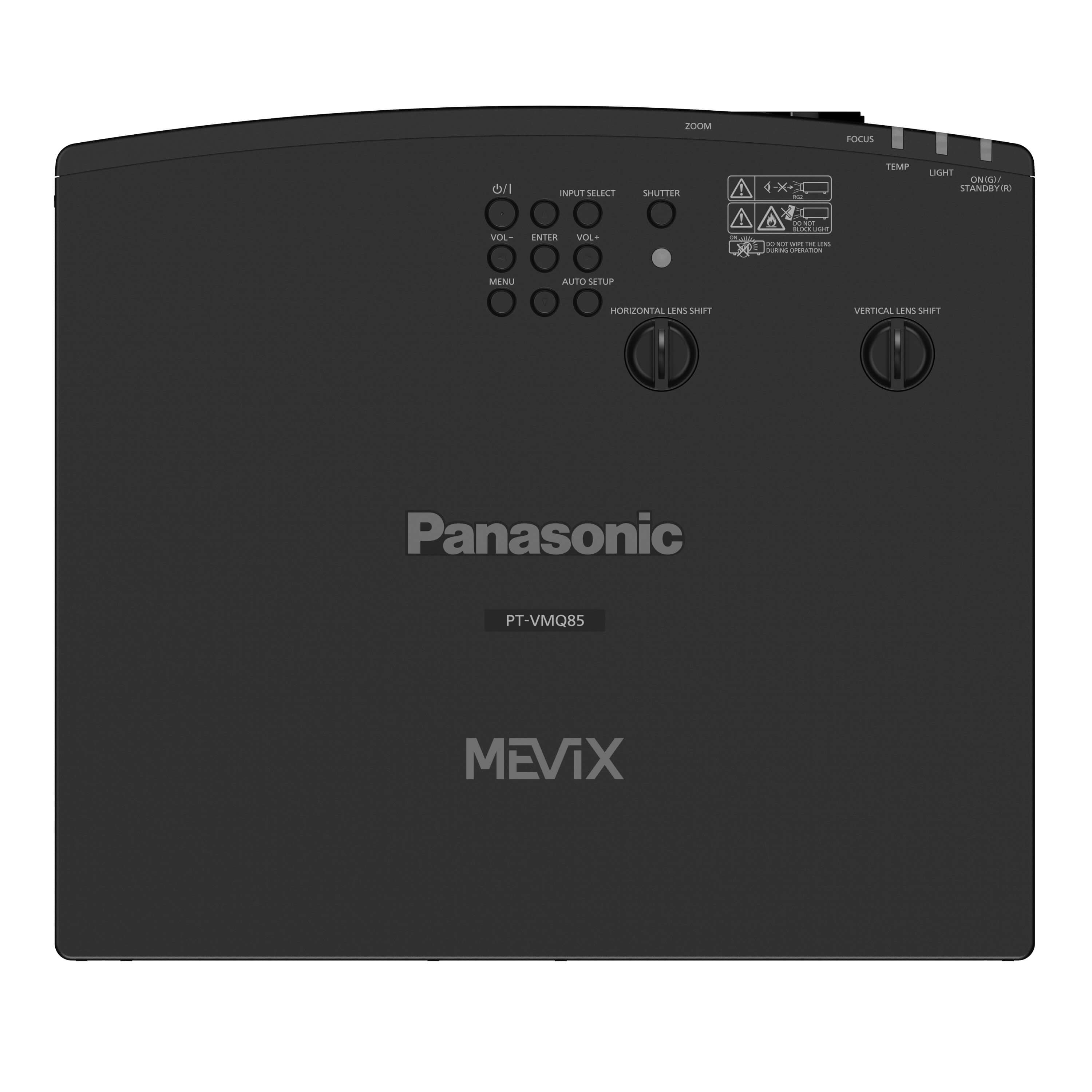Panasonic PT-VMQ85 Series- 4K 3LCD Portable Laser Projector, top
