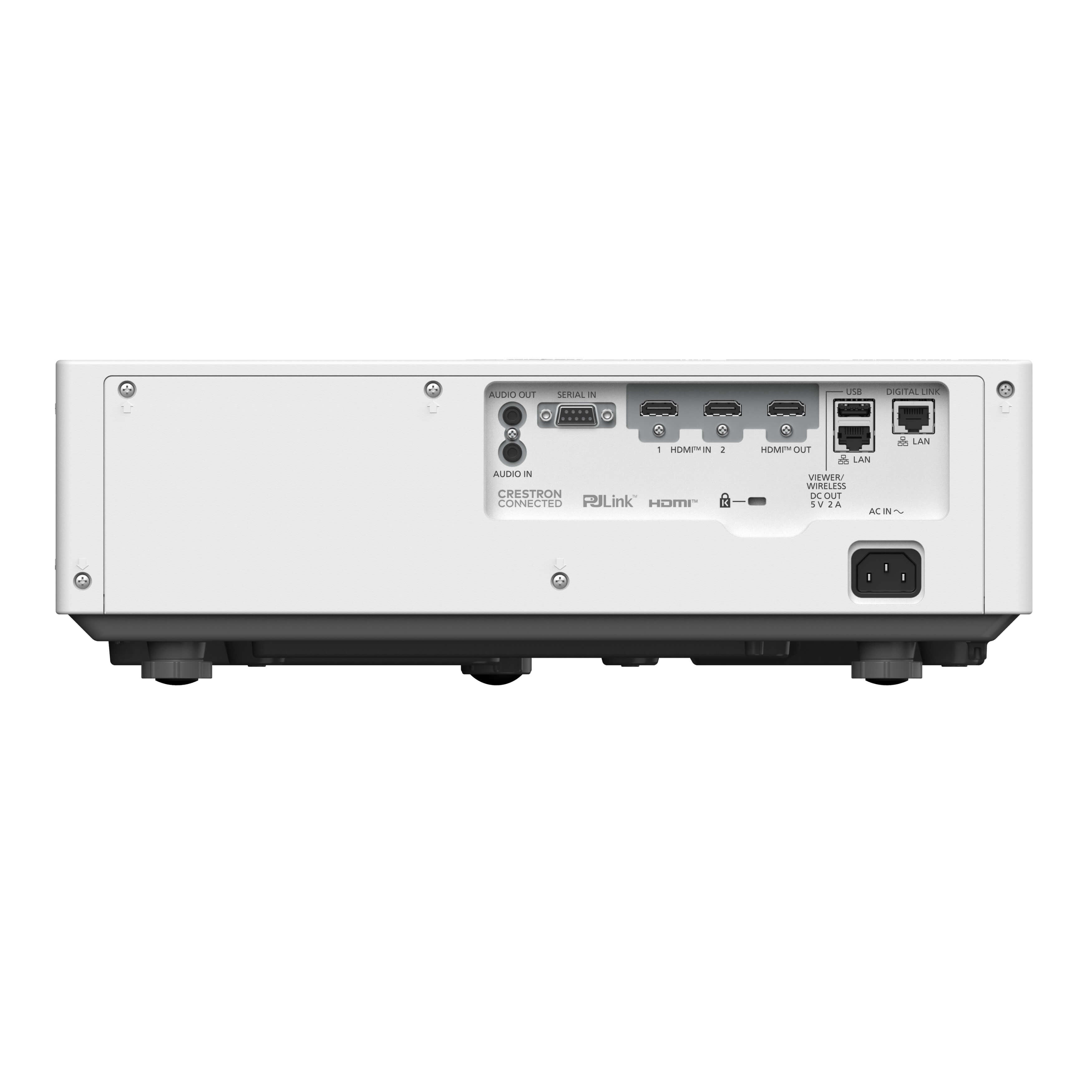 Panasonic PT-VMQ85 Series- 4K 3LCD Portable Laser Projector, rear