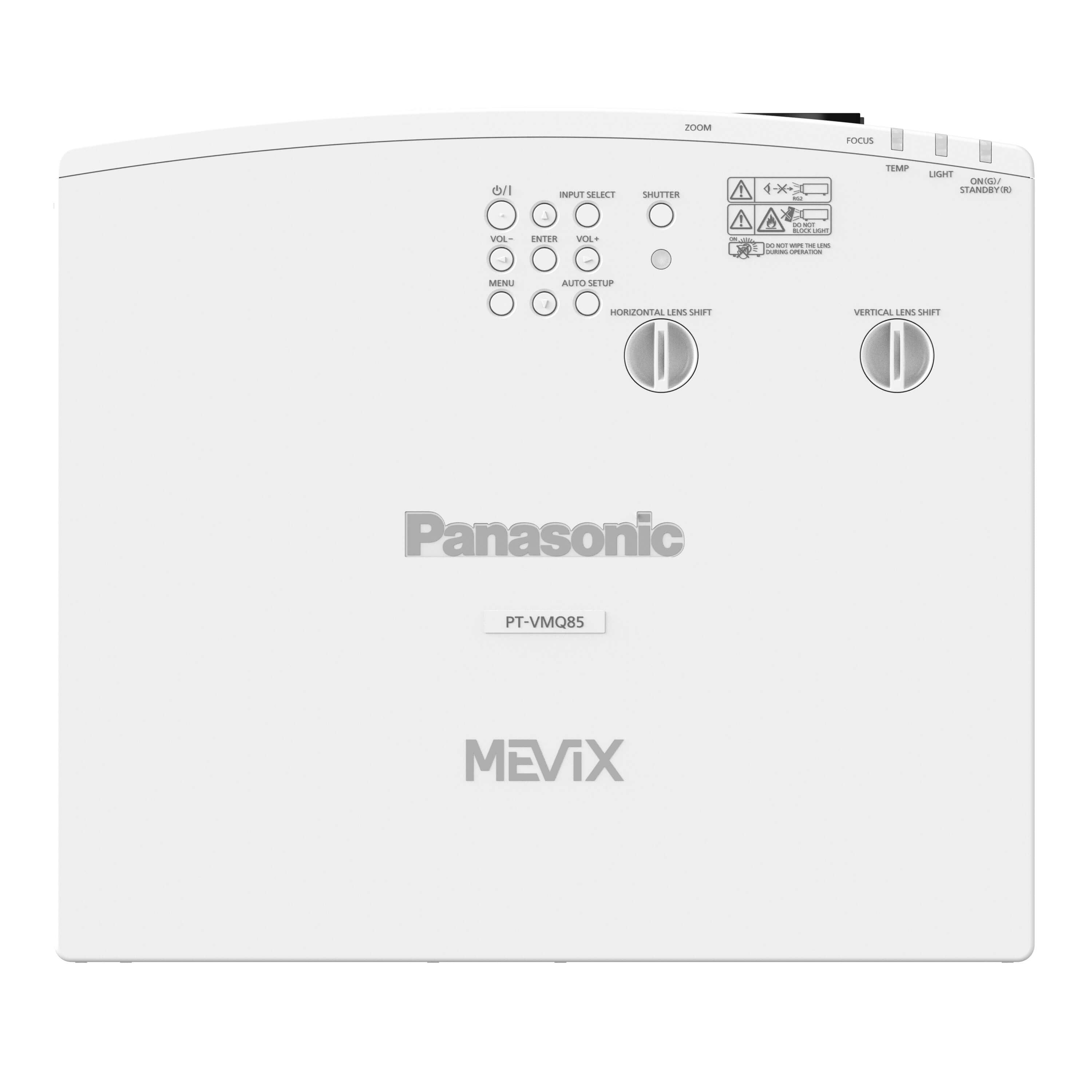 Panasonic PT-VMQ85 Series- 4K 3LCD Portable Laser Projector, top