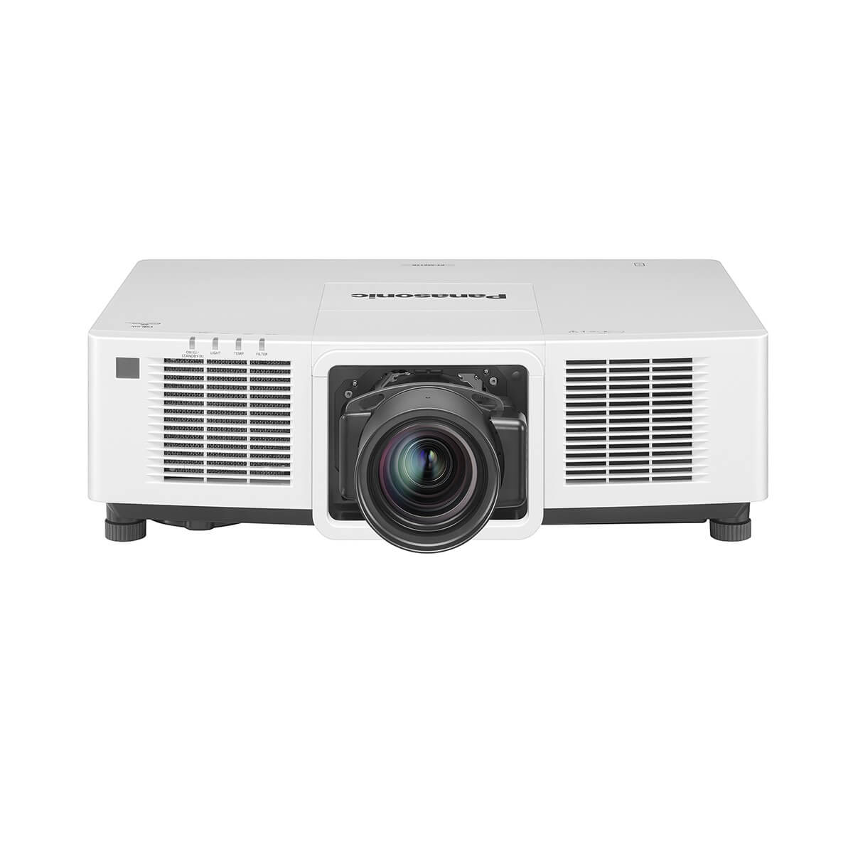 Panasonic PT-MZ11KLWU7 - 3LCD Laser WUXGA Projector, front shown with optional lens
