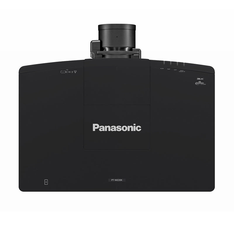 Panasonic PT-MZ20KLBU - 3LCD Laser WUXGA Projector, Lens not included, top