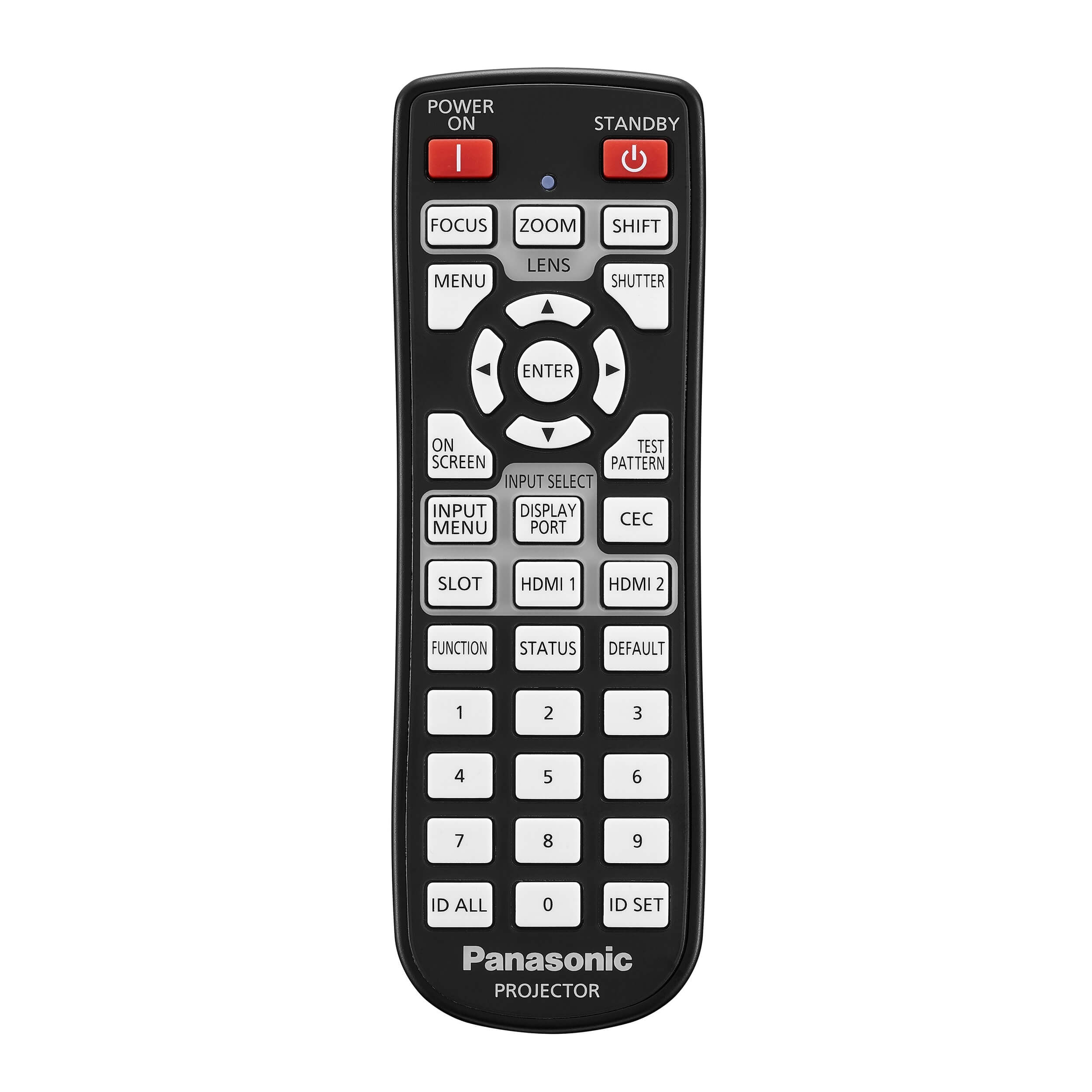 Panasonic PT-REQ12 Series remote