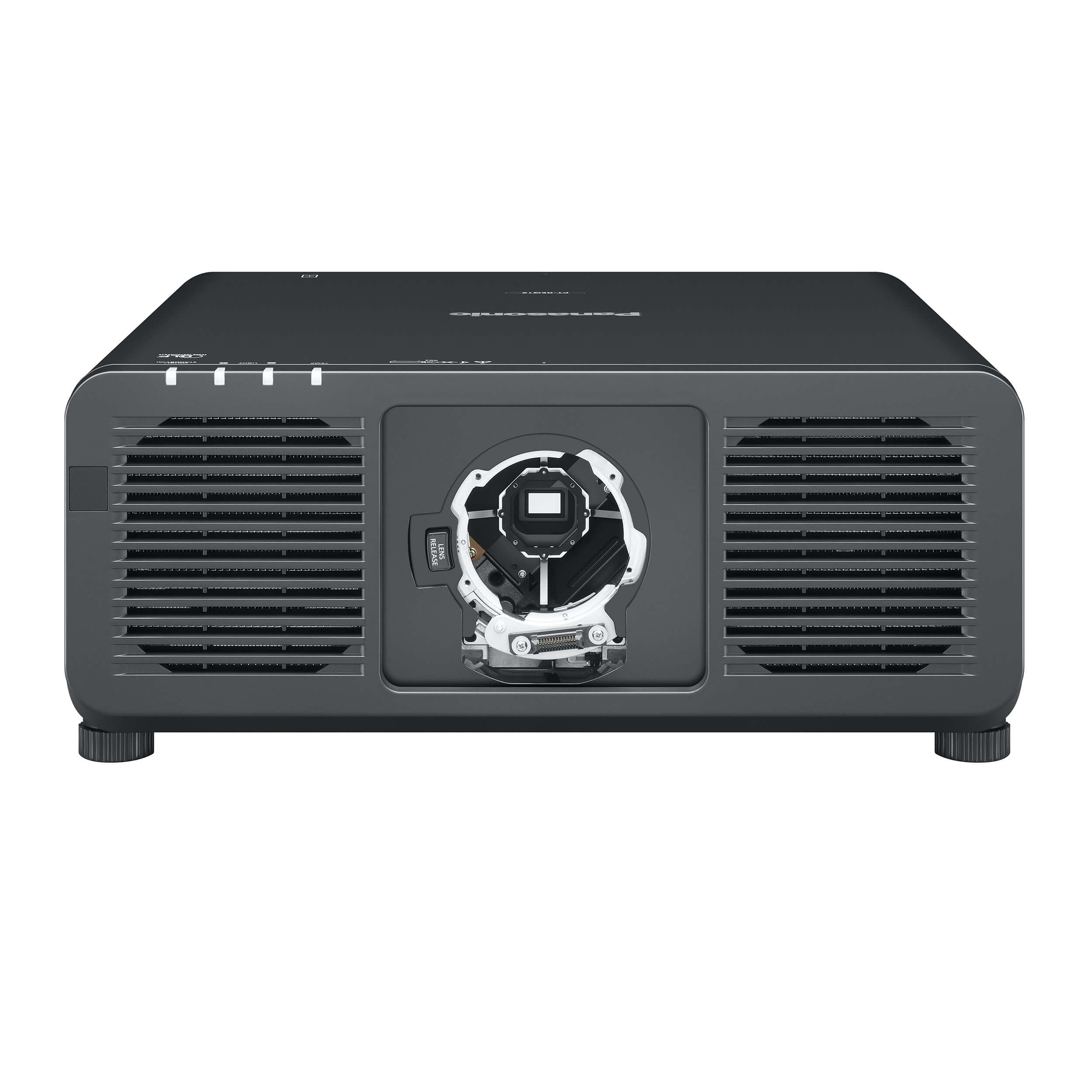 Panasonic PT-REQ12LBU - 1-Chip DLP 4K Laser Projector, front