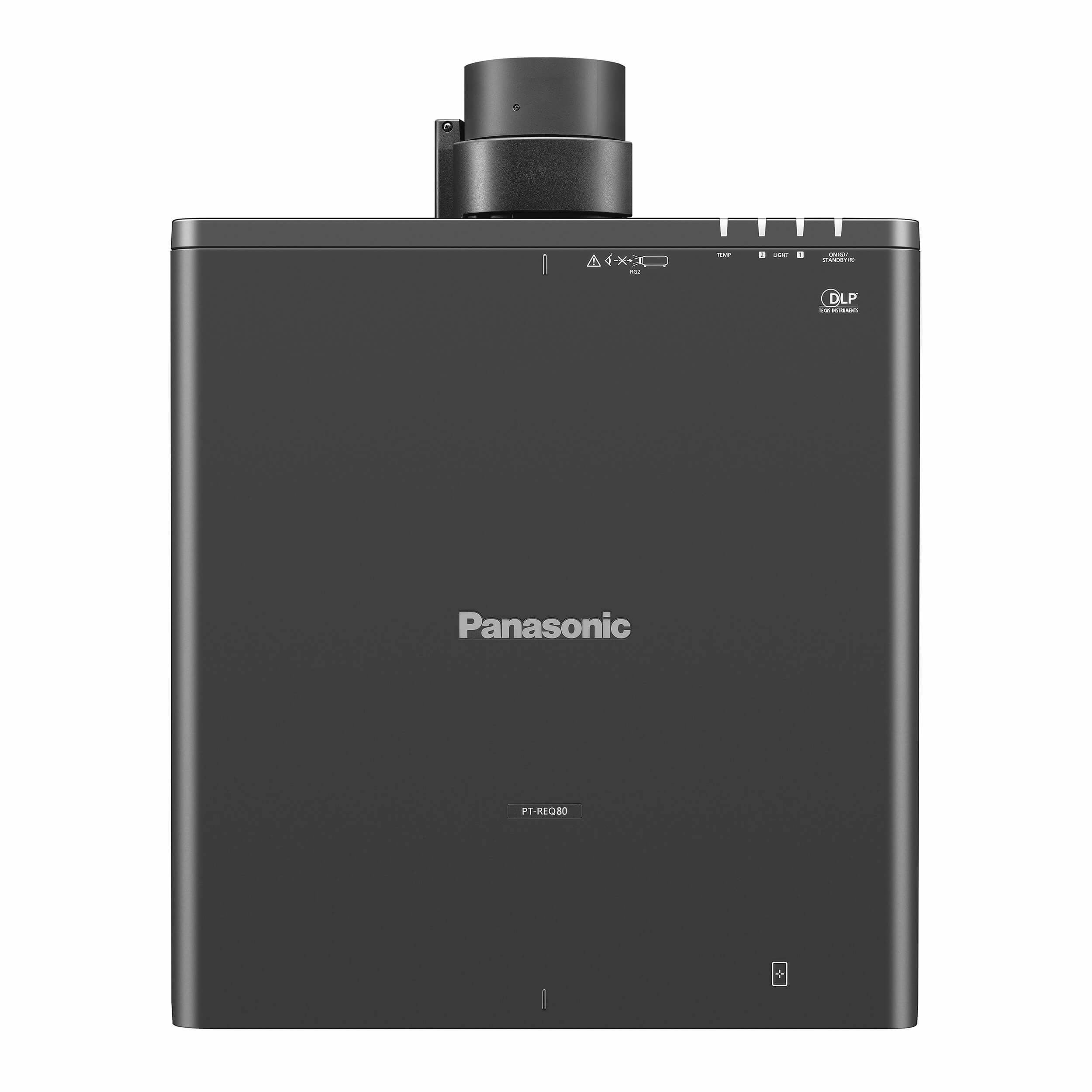 Panasonic PT-REQ80BU - 1-Chip DLP 4K Laser Projector, top