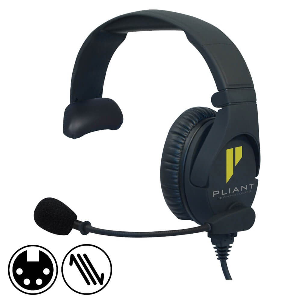 Pliant Technologies PHS-SB110-4F SmartBoom PRO Single-Ear Headset