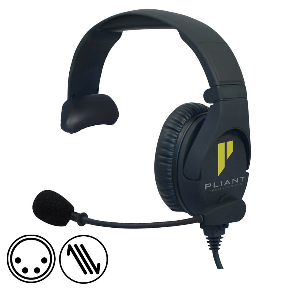 Pliant Technologies PHS-SB110-4M SmartBoom PRO Single-Ear Headset