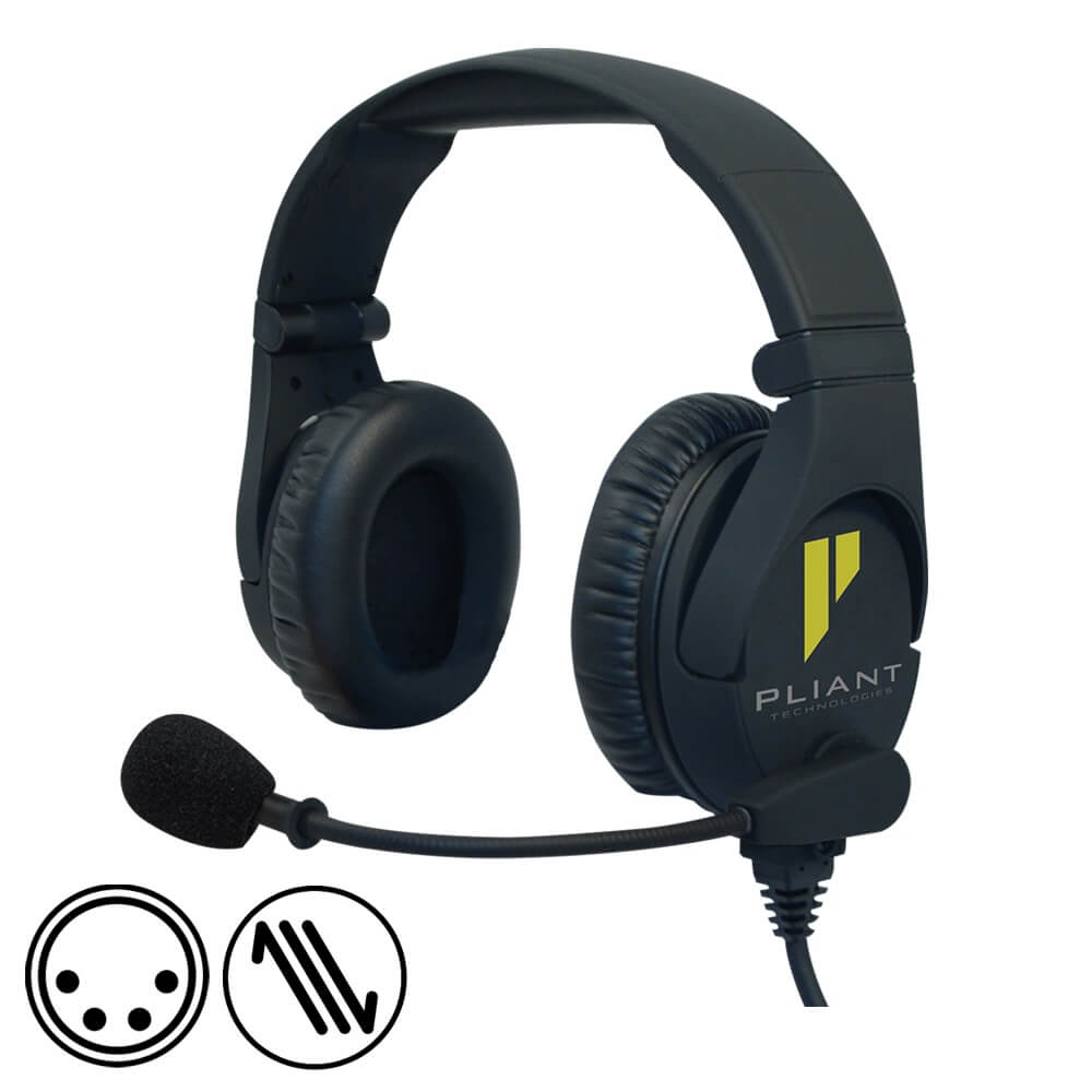 Pliant Technologies PHS-SB210-4M SmartBoom PRO Dual-Ear Headset
