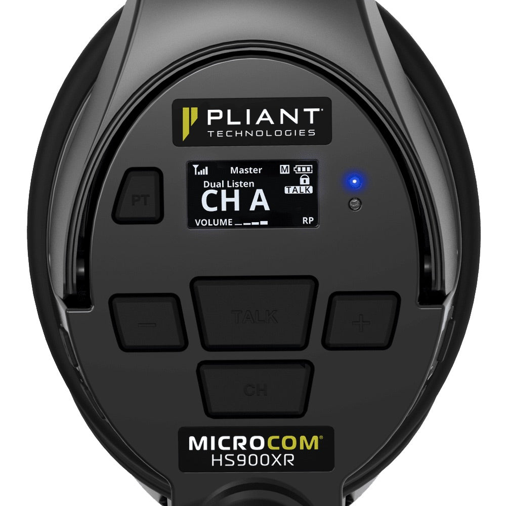 Pliant Technologies PMC-HS900XRD - MicroCom 900XR Wireless Headset, closeup