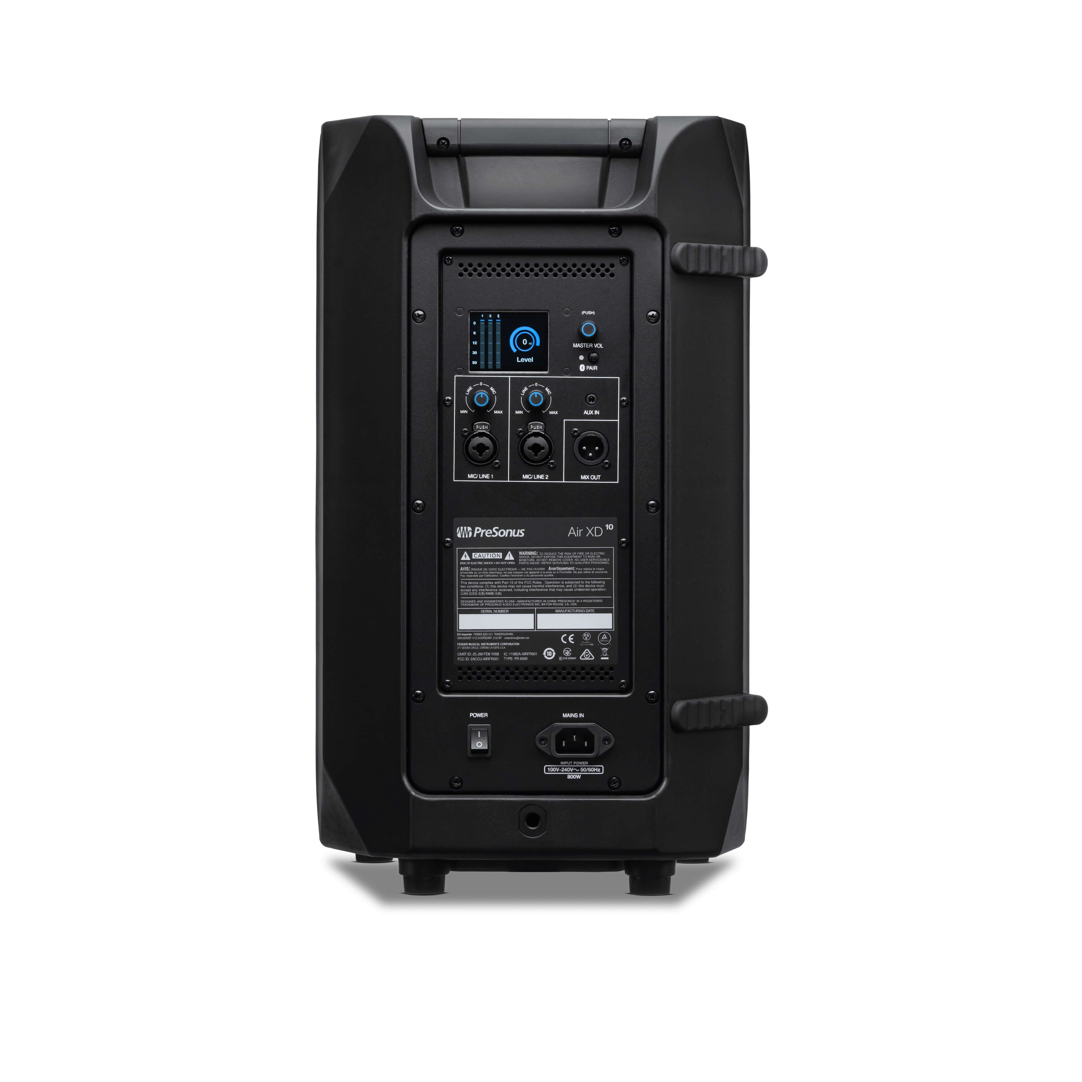 PreSonus Air XD 10 - 10" 2-Way Extended Definition Active Loudspeaker, rear