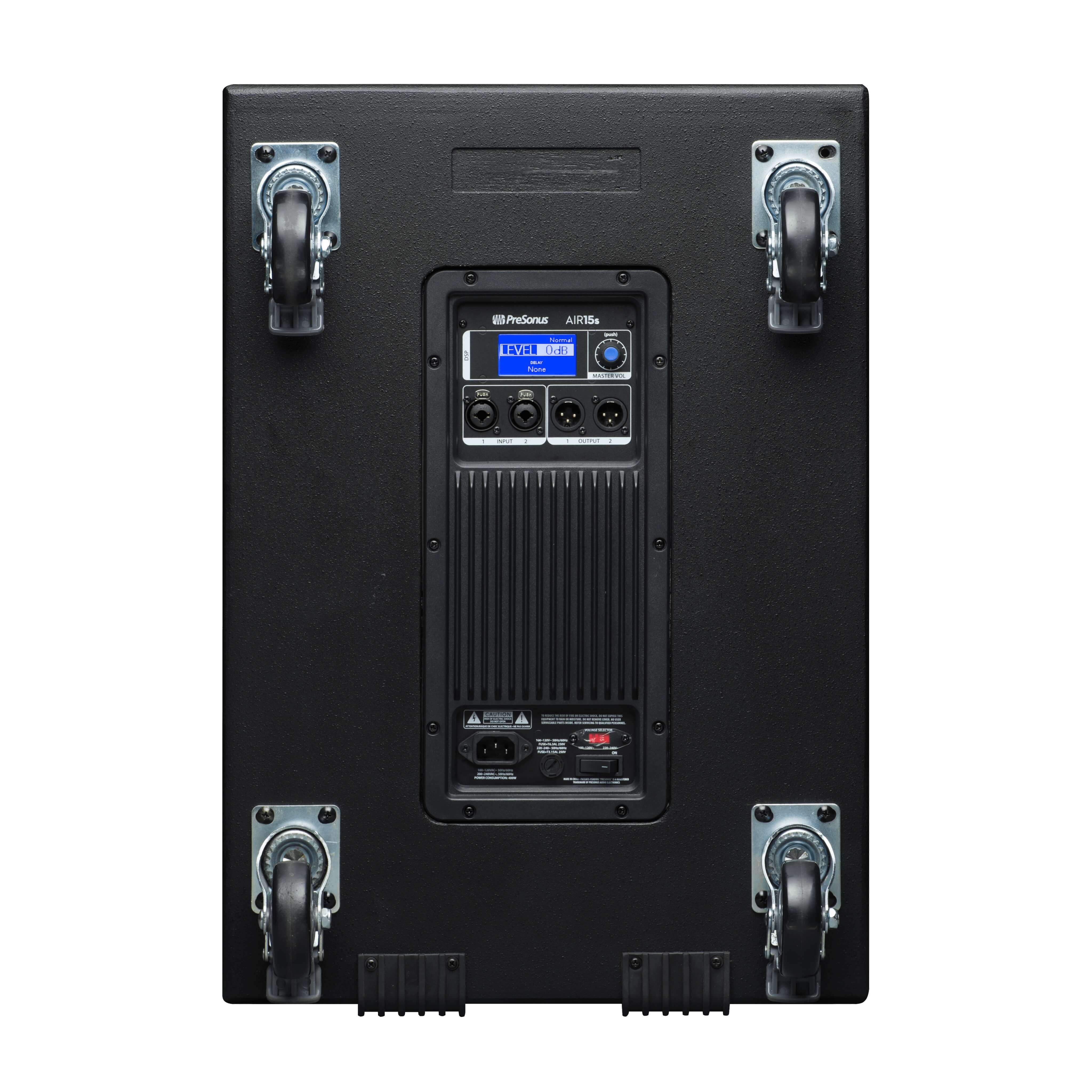 PreSonus AIR15s - 15-inch 1200W Active Subwoofer, back