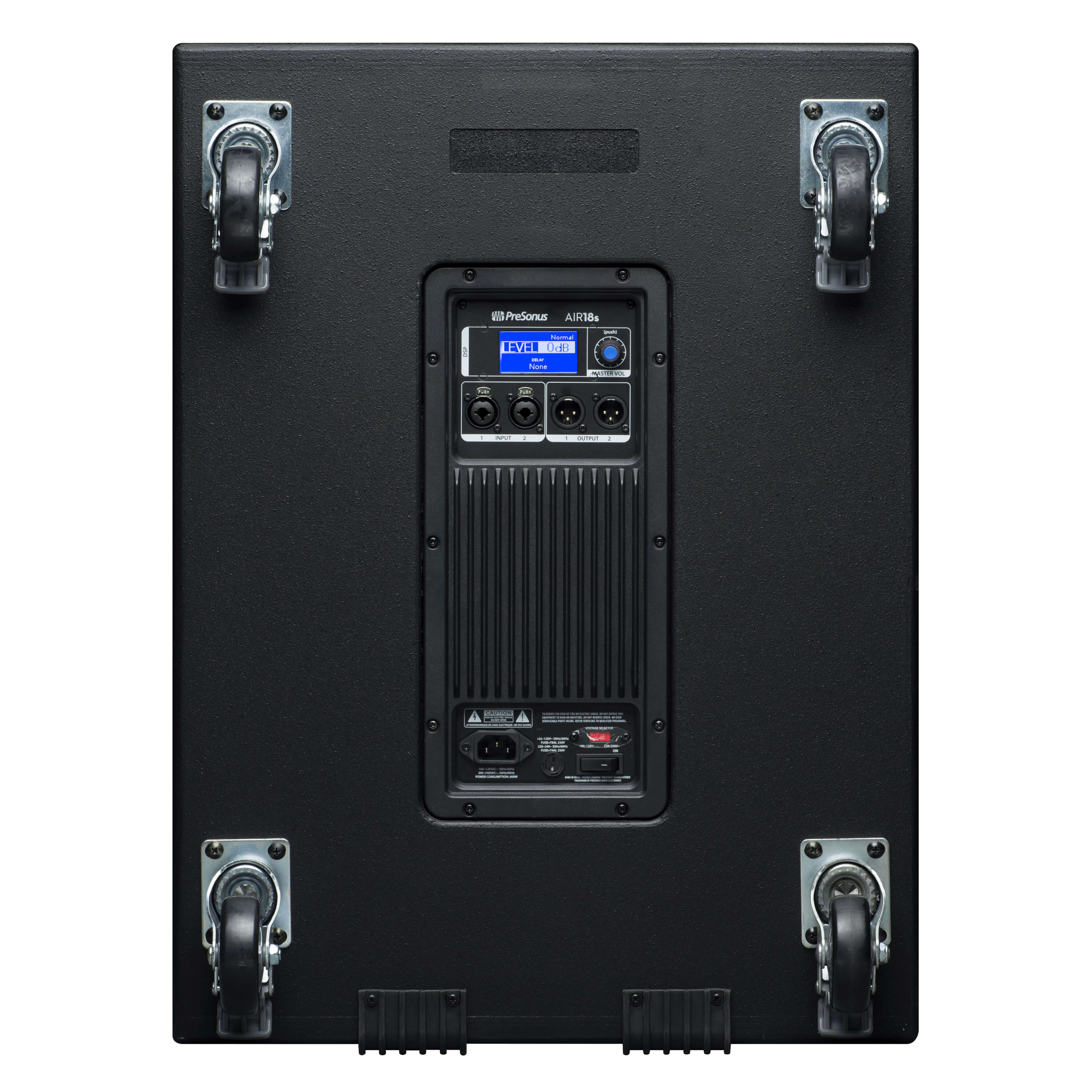 PreSonus AIR18s - 18-inch 1200W Active Subwoofer, back