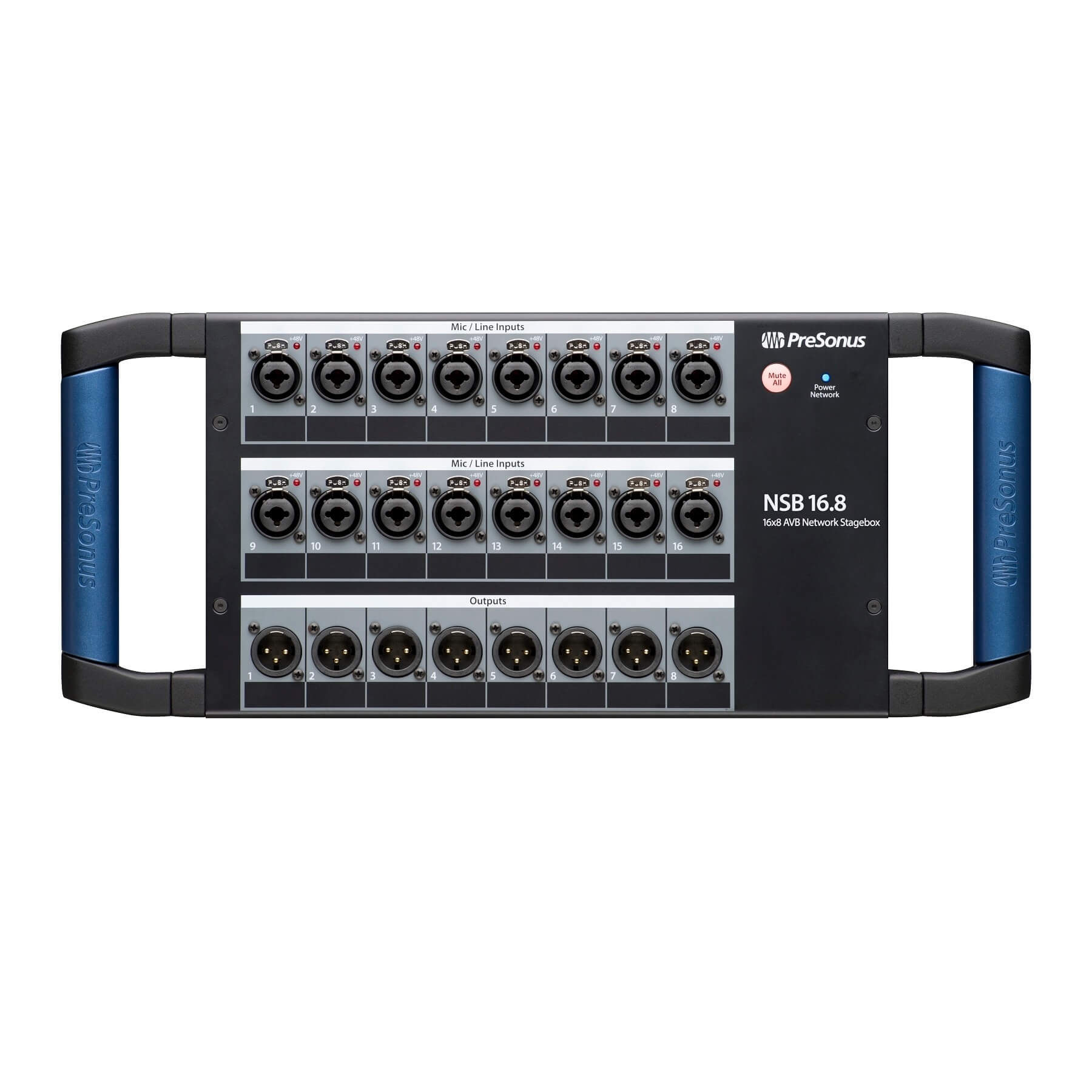 PreSonus NSB 16.8 Networked Stage Box, front