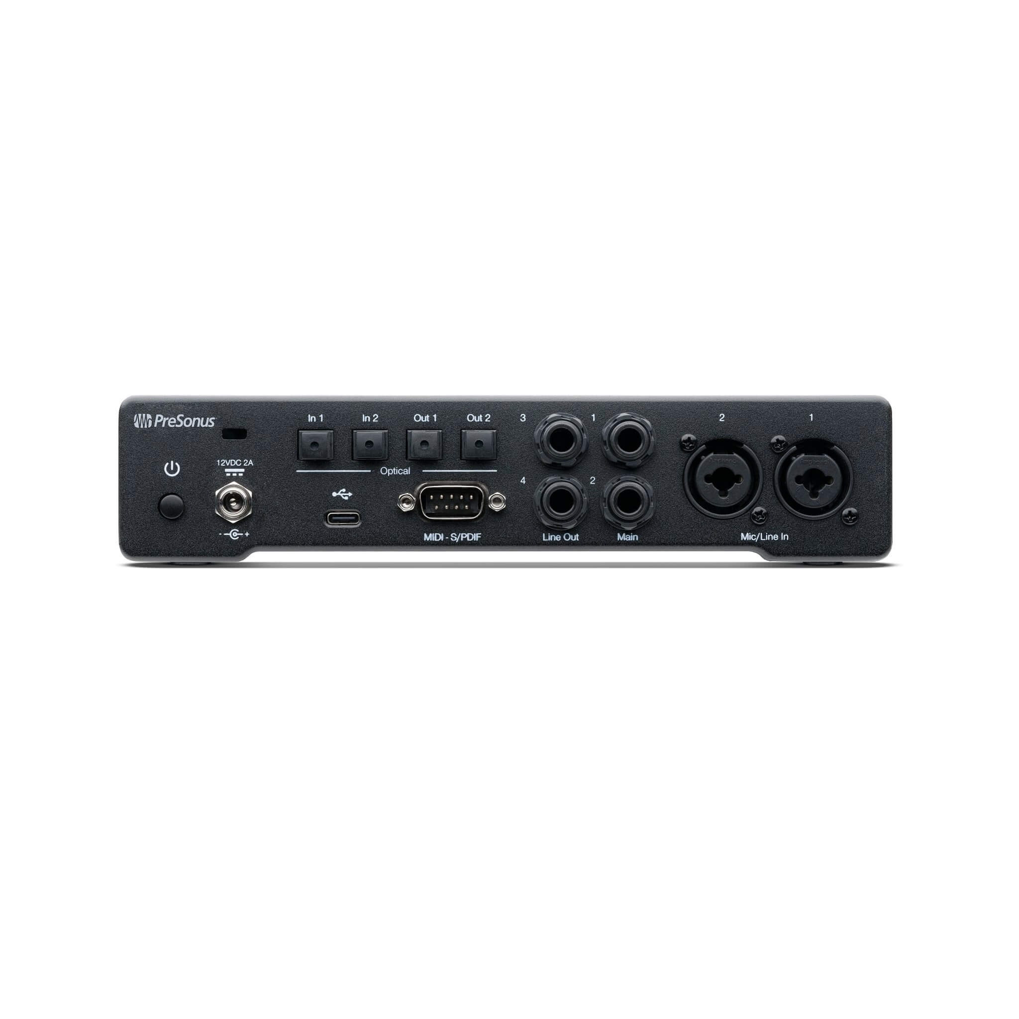 PreSonus Quantum HD 2 - 32-bit 192kHz USB-C Audio Interface, back