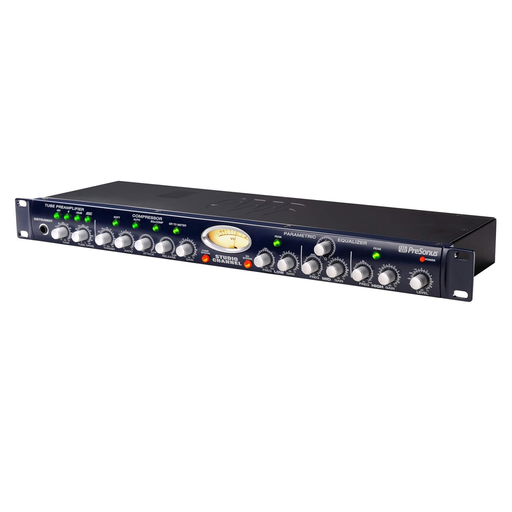 PreSonus Studio Channel - Vacuum-Tube Channel Strip Preamp, angle