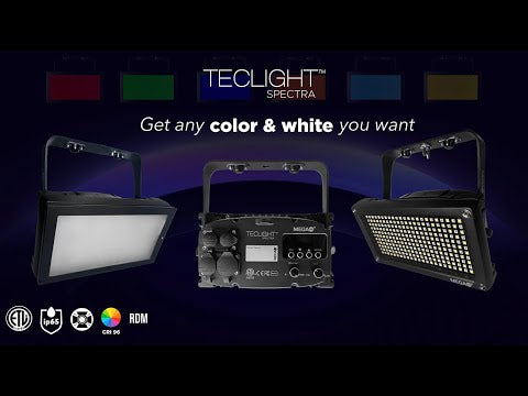 Mega-Lite Teclight Spectra - Versatile Full-Color LED Lighting Fixture, YouTube video