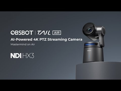 OBSBOT Tail Air - AI-Powered 4K PTZ Streaming Camera, YouTube video