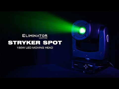 ADJ Eliminator Stryker Spot - 150W LED Moving Head Fixture, demo video