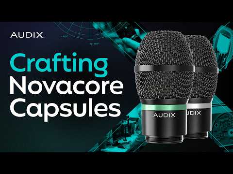 Audix Novacore Wireless Microphone Capsules, YouTube video