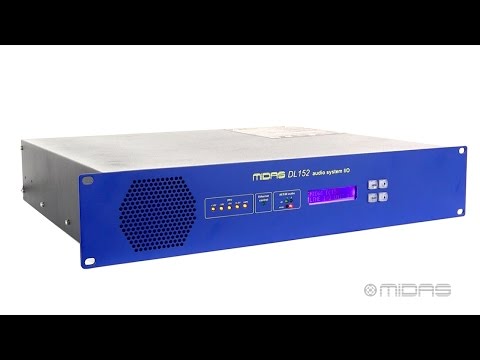 Midas DL152 - 24-Output Stage Box with Dual AES50 Network Ports, YouTube video