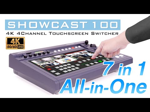 DataVideo Showcast 100 - 4K 4-Channel All-in-One Streaming Studio, YouTube video
