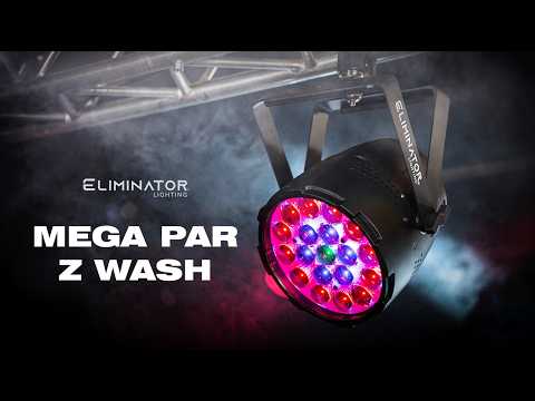 Eliminator Lighting Mega Par Z Wash - RGBW LED Wash Fixture, YouTube video