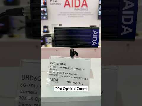 AIDA UHD6G-X20L - 4K UHD 6G-SDI POV Broadcast Camera with 20x Optical Zoom
