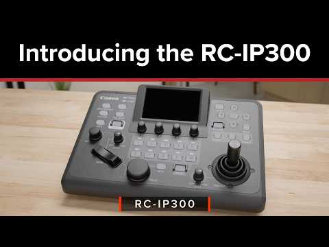 Canon RC-IP300 - Remote PTZ Camera Controller, YouTube video