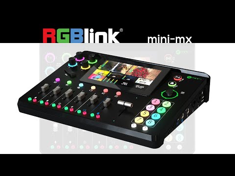 RGBlink mini-mx - 4K Streaming Video Mixer with PTZ Camera Control, YouTube video
