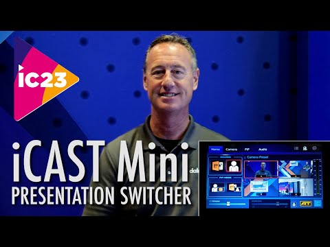 DataVideo iCast Mini - 4K Dual Channel Presentation Switcher, InfoComm 2023 YouTube video