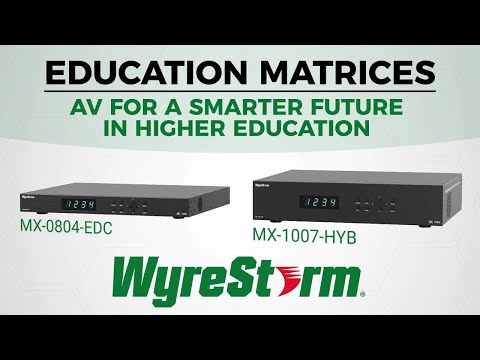WyreStorm MX-0804-EDC - 8x4 Multi-Input Matrix Switcher, YouTube video