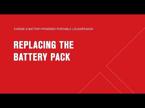 EVERSE 8 Training - Replacing the Battery Pack, YouTube video.