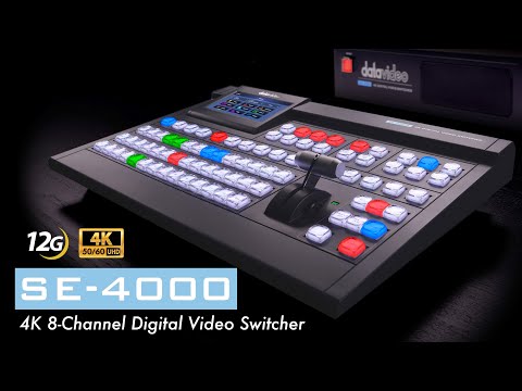DataVideo SE-4000 - 4K 8-Channel Digital Video Switcher, YouTube video