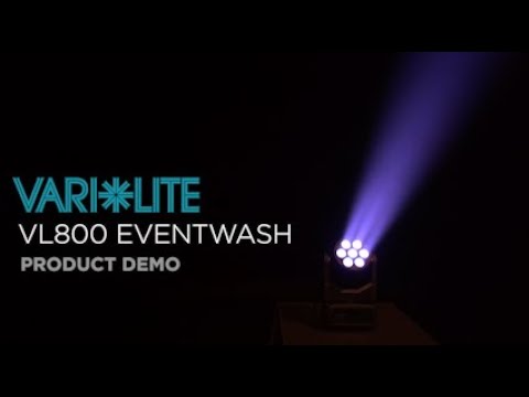 Vari-Lite VL800 EventWash Product Demonstration, YouTube video