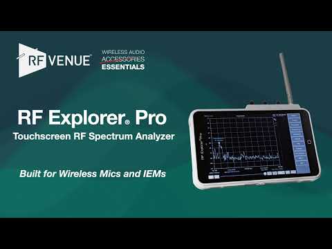 RF Venue RF Explorer Pro - Advanced Touchscreen RF Spectrum Analyzer, YouTube video