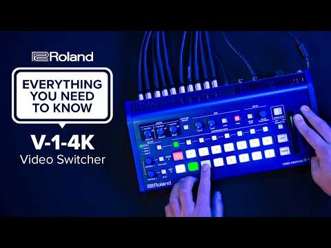 Roland V-1-4K - Compact 4K 60p Video Switcher with Graphics Presenter software, YouTube video