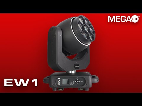 Mega-Lite EW1 - LED Moving Head Wash Fixture with Pixable Halo Ring, YouTube video
