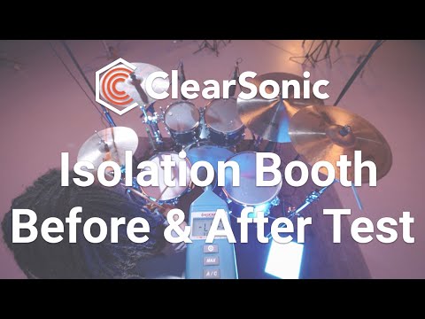 ClearSonic IsoPac Drum Isolation Booth Demonstration, YouTube video