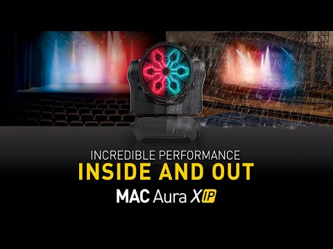 Martin MAC Aura XIP - RGBW LED Wash Light with Aura Filaments, YouTube video