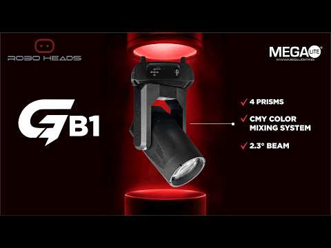 MEGA-Lite GB1 - 550W LED Beam Moving Head Lighting Fixture, YouTube video