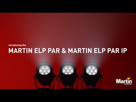 Martin ELP PAR & ELP PAR IP (IP65 Outdoor Protection) Static RGBW Wash Fixtures, YouTube video